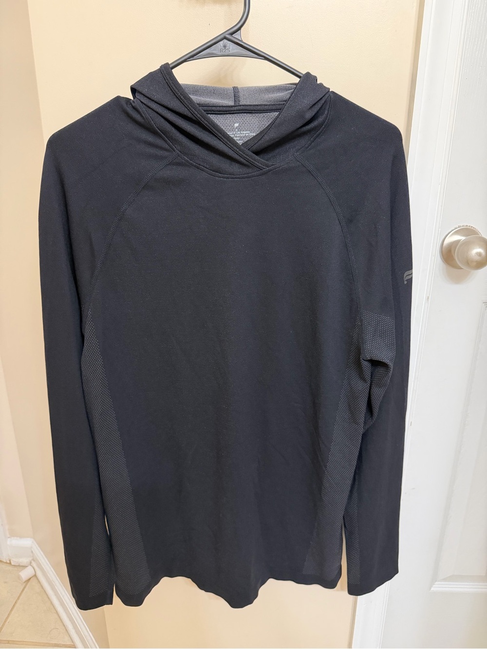Fabletics Men's Black Hooded Performance Top